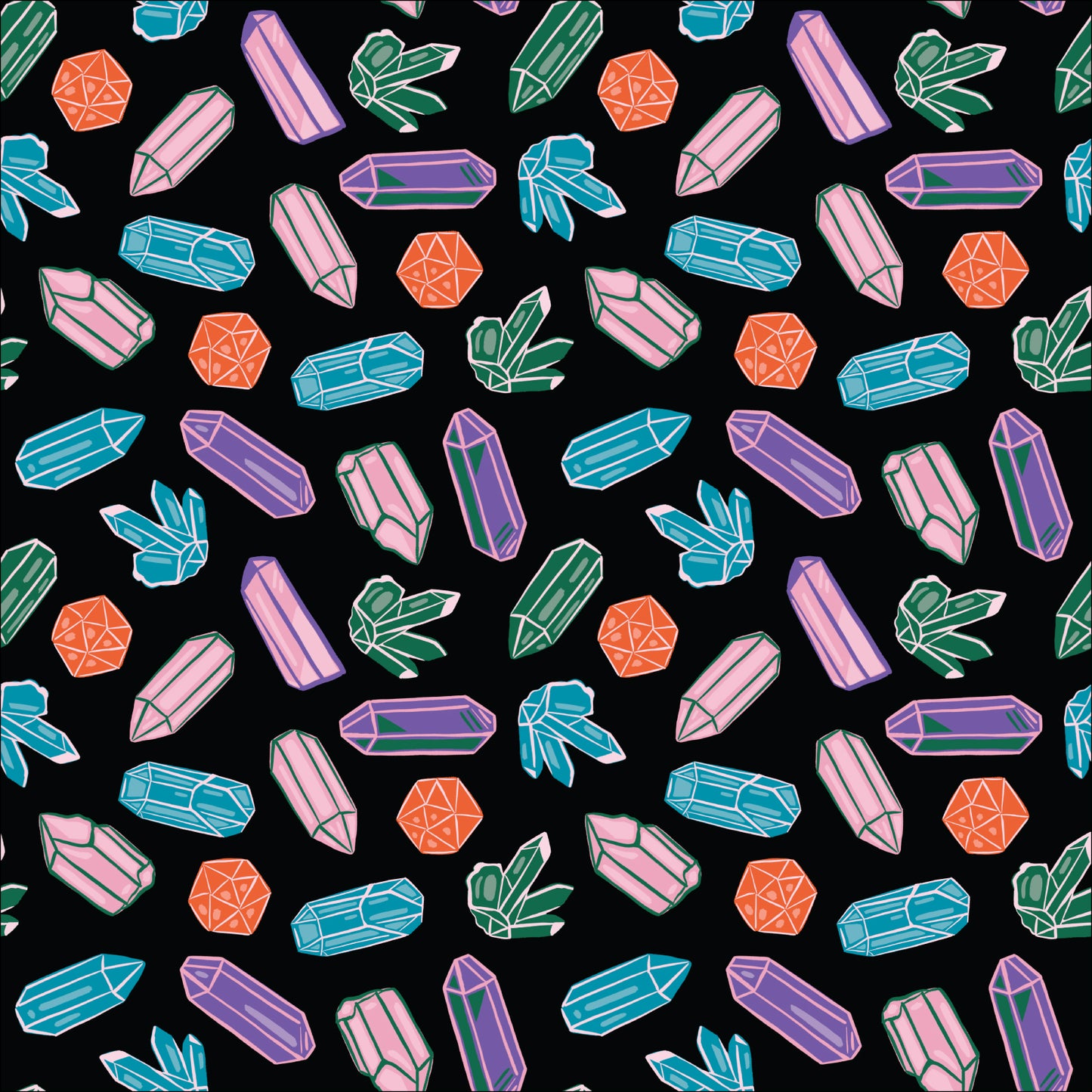 CRYSTALS from Secret of the Oracle by Tara Reed, Cloud9 Organic Cotton