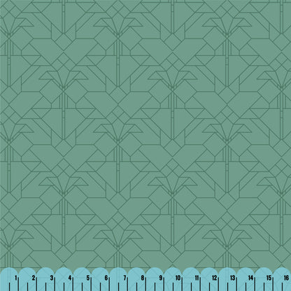 WATER Coonley Tulip 108″ Wideback By Frank Lloyd Wright for Cloud9 Organic Cotton