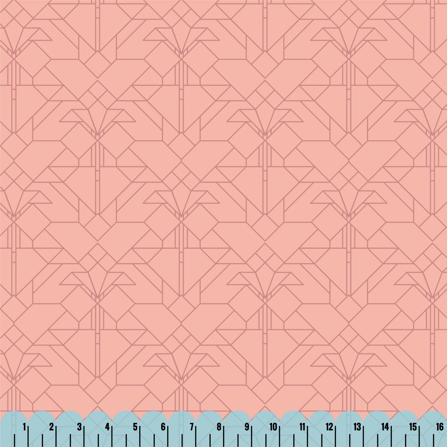 DESERT Coonley Tulip 108″ Wideback By Frank Lloyd Wright for Cloud9 Organic Cotton