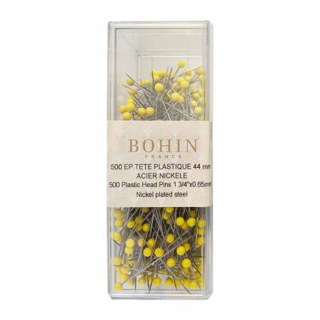 Yellow Head Quilting Pin Size 28 - 1 3/4in 500ct from Bohin