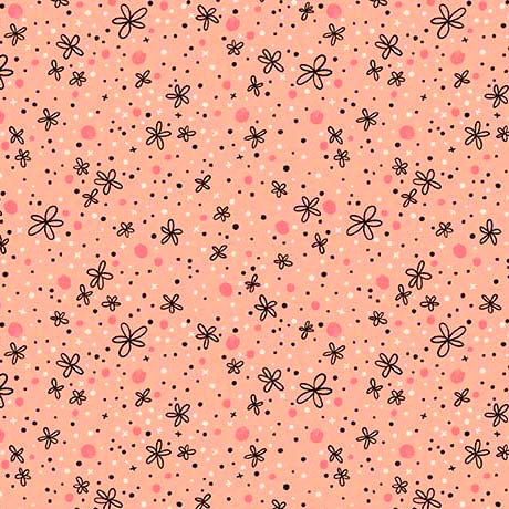 PINK Flowers & Confetti, Blooms of Joy by Quilting Treasures