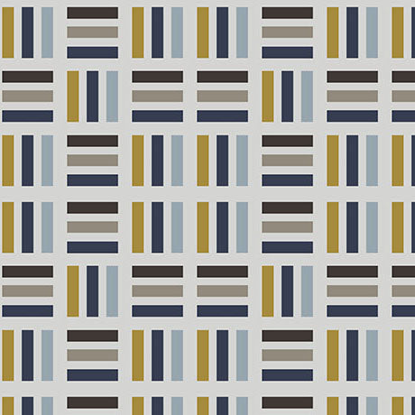 LIGHT GREY Striped Squares, Modern Refinement by QT Fabrics