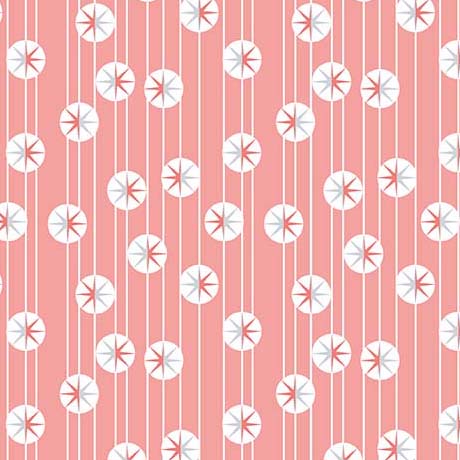 PINK Star Stripe, 12 Days of Christmas by QT Fabrics