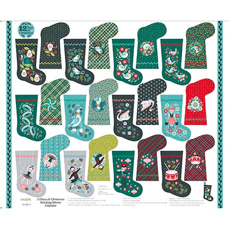 12 Days of Christmas Box Sewing Kit by QT Fabrics