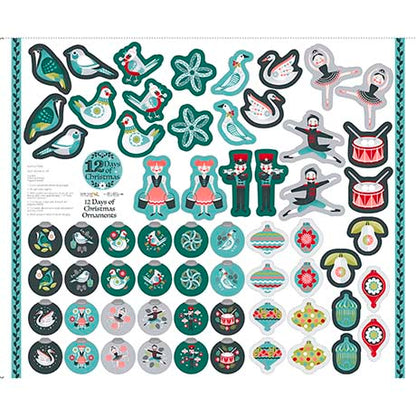 12 Days of Christmas Box Sewing Kit by QT Fabrics