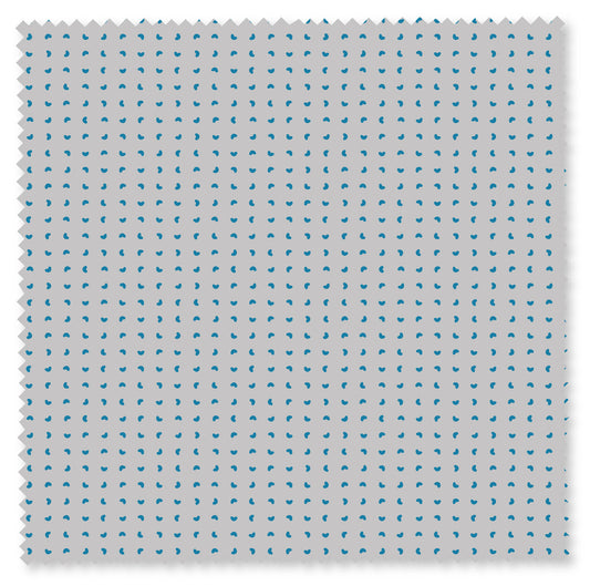 GREY and  BLUE Beans Felicity Basics by Felicity Fabrics