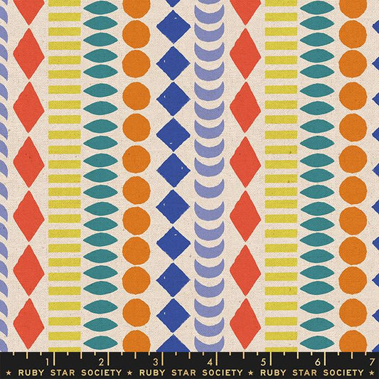 BLUE 16" Beads, Jolie Toweling by Alexia Abegg, Ruby Star Society (16" wide)