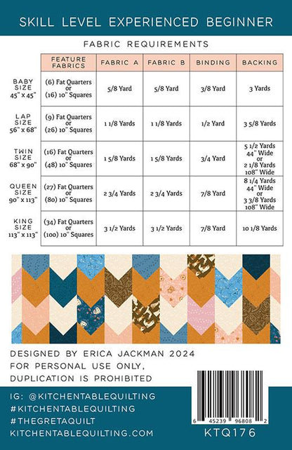 The Greta Quilt Pattern by Kitchen Table Quilts