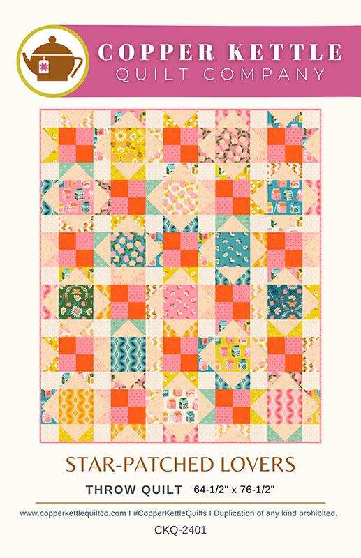 Star-Patched Lovers Quilt by Copper Kettle Quilt Company