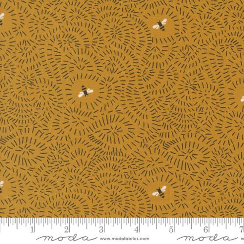 GOLD Twists and Turns Blenders Bees, Bee Garden by Gingiber, Moda Fabrics