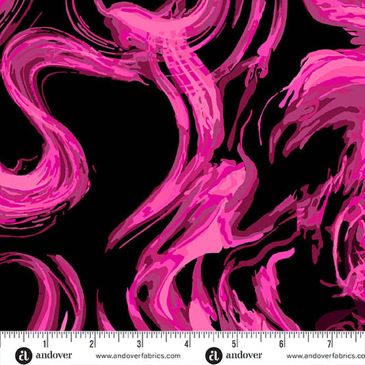 SCREAM Smolder, 108" Wideback Phantasm by Libs Elliot for Andover Fabrics