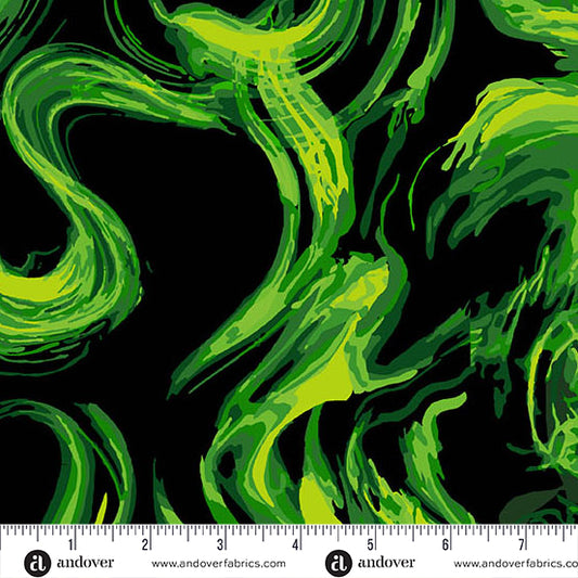 VENOM Smolder, 108" Wideback Phantasm by Libs Elliot for Andover Fabrics