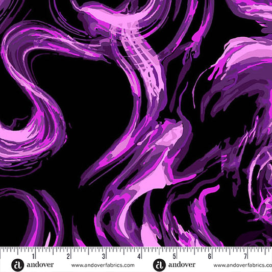 ELIXIR Smolder, 108" Wideback Phantasm by Libs Elliot for Andover Fabrics