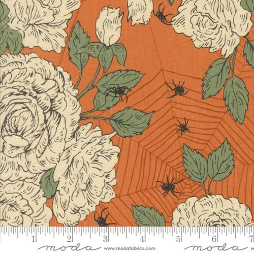 PUMPKIN Haunted Roses Florals Spiders Web from Home Sweet Haunt by Stacy Iest Hsu