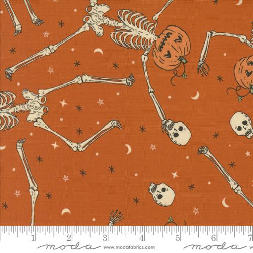RUST Dancing Pumpkins Novelty Skeleton Pumpkin from Home Sweet Haunt by Stacy Iest Hsu