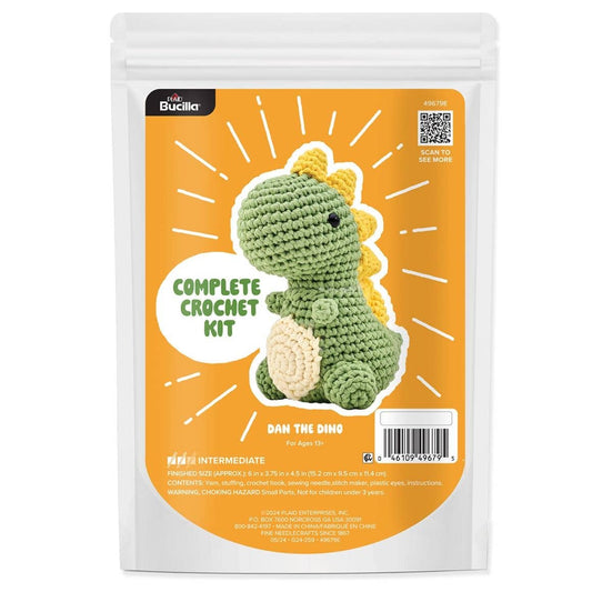 Dan the Dino Amigurumi Kit from Plaid Bucilla