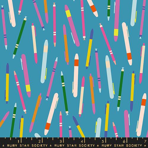 VINTAGE BLUE Do You Have a Pen, Salutations  by Rashida Coleman Hale for Ruby Star Society