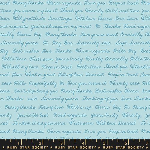 POLAR Hello Goodbye Novelty Font, Salutations  by Rashida Coleman Hale for Ruby Star Society