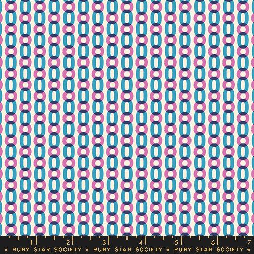 VINTAGE BLUE Modern Geometric, Salutations  by Rashida Coleman Hale for Ruby Star Society