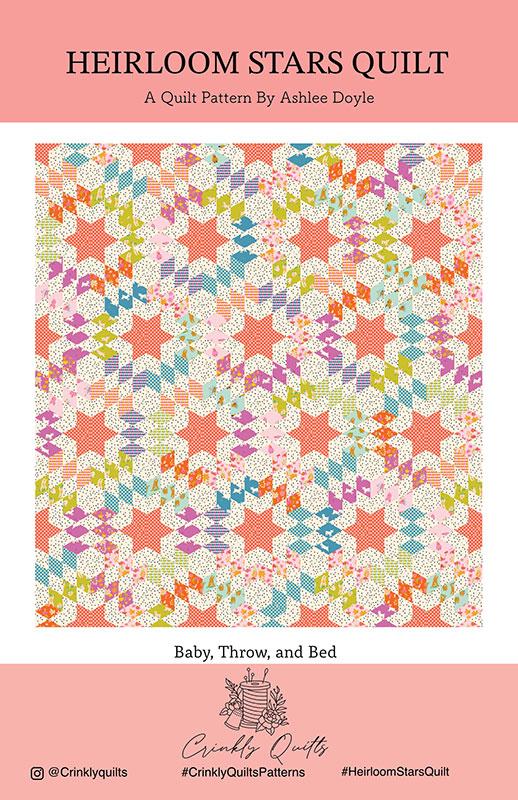 Heirloom Stars Quilt from Crinkly Quilts