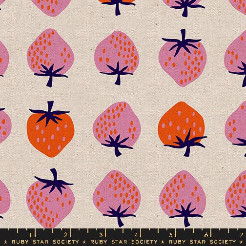 NATURAL CANVAS Strawberry Novelty from Strawberry by Kimberly Kight, Ruby Star Society