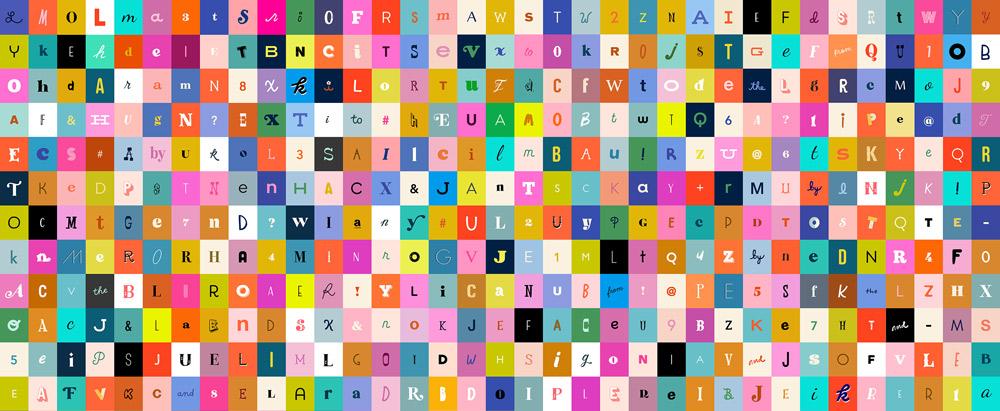 MULTI Selvedge Magic Letters by Ruby Star Society Beehive Craft Studio