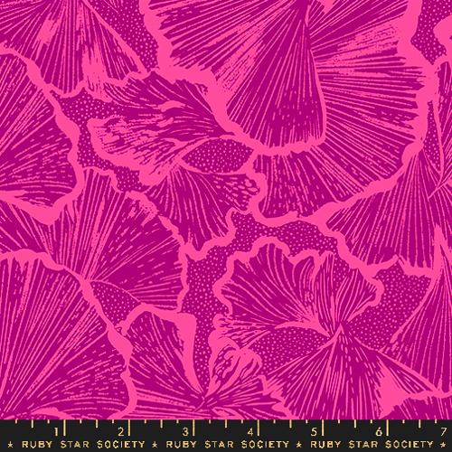 LIGHT BERRY Ginko Florals from Glow Garden by Sarah Watts for Ruby Star Society