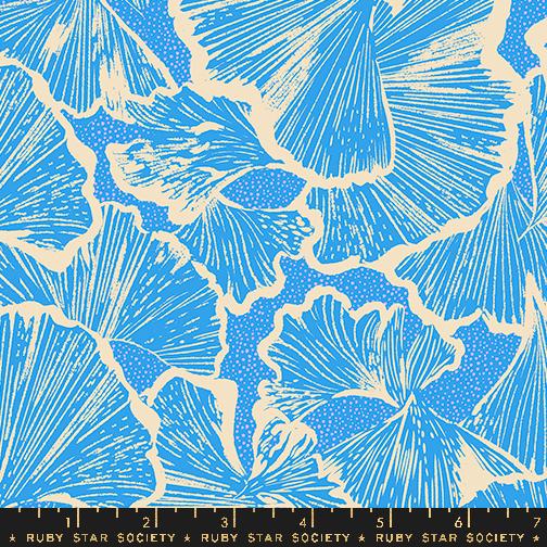 LINDLEY BLUE Ginko Florals from Glow Garden by Sarah Watts for Ruby Star Society