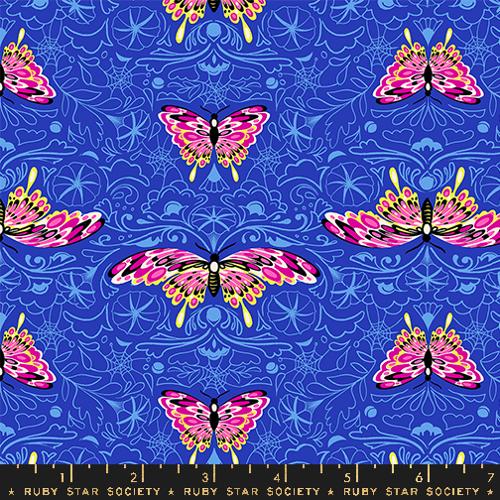 BLACKLIGHT Morning Moth from Glow Garden by Sarah Watts for Ruby Star Society