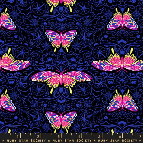 BLACK Morning Moth from Glow Garden by Sarah Watts for Ruby Star Society