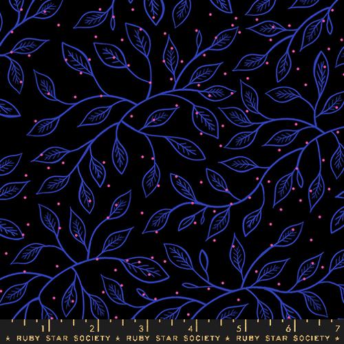 BLACK Wandering Vine from Glow Garden by Sarah Watts for Ruby Star Society