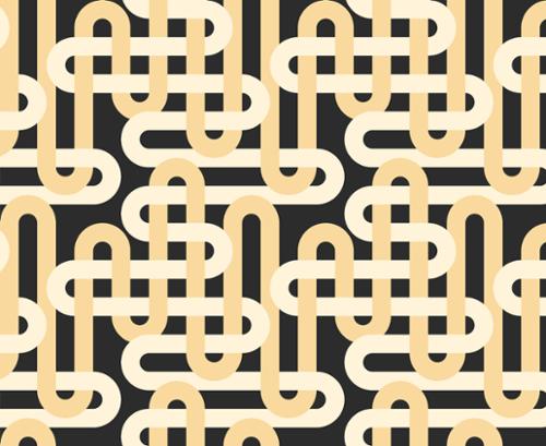 NIGHTFALL Woven Geometrics, Groove by Emily Van Hoff, Moda Fabrics