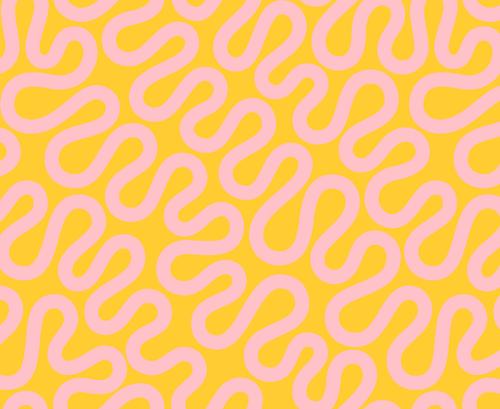 SUNSHINE GLOW Unspooled Geometrics Swirls Meander, Groove by Emily Van Hoff, Moda Fabrics
