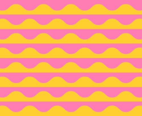 TANGERINE DREAM Wavy Geometrics Stripe, Groove by Emily Van Hoff, Moda Fabrics