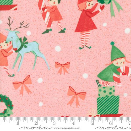 COTTON CANDY Elves from Tiny Christmas by Lizzy House, Moda Fabrics