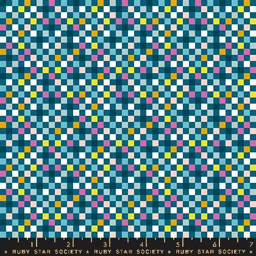 TEAL Checkmate, Washi Plus  by Rashida Coleman Hale for Ruby Star Society