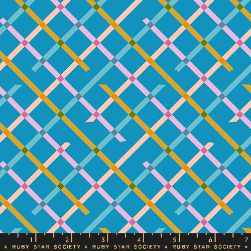 BRIGHT BLUE Off Grid, Washi Plus  by Rashida Coleman Hale for Ruby Star Society