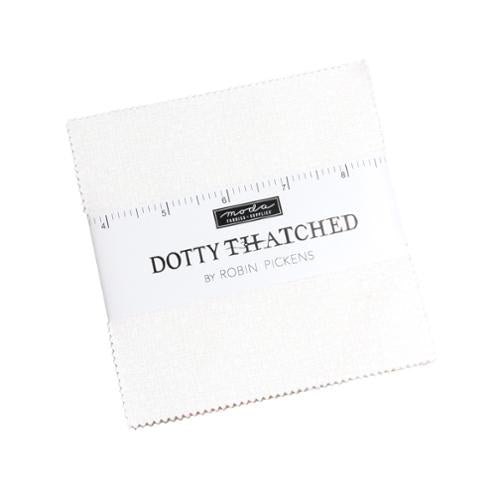 5" Charm Pack of Dotty Thatched by Robin Pickens for Moda Fabrics - BLIZZARD