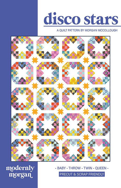 Disco Stars Quilt Pattern from Modernly Morgan