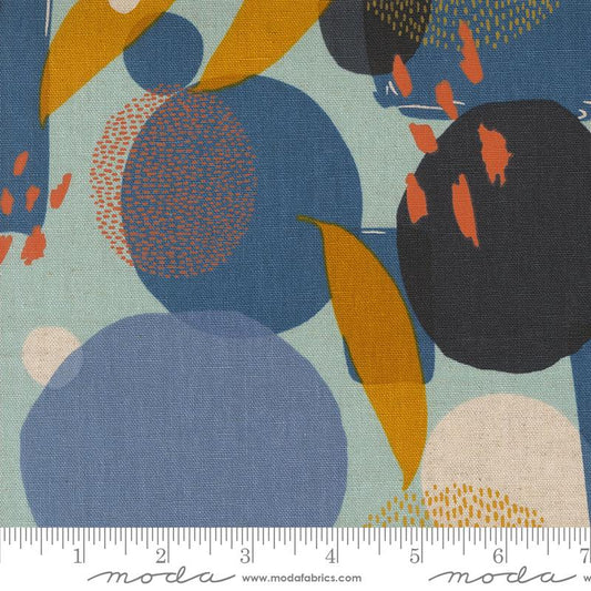 SKY Mingle Geometrics, Urban Whisper Mochi Linen by Zen Chic for Moda Fabrics