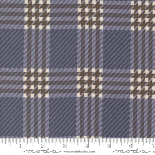 INDIGO Window Pane Plaid, Prairie Gatherings Flannels by Primitive Gatherings for Moda Fabrics