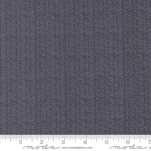 INDIGO Herring Bone Stripe, Prairie Gatherings Flannels by Primitive Gatherings for Moda Fabrics
