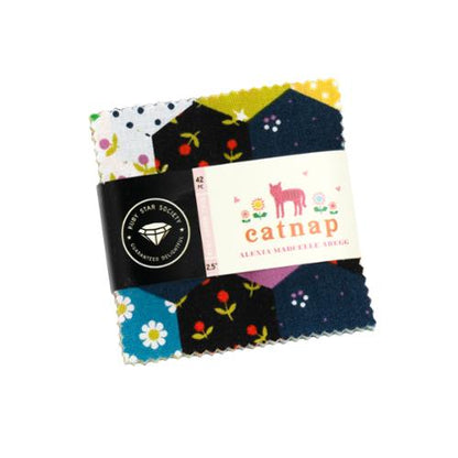 2.5" Mini Charm Pack of Catnap by Alexia Abegg for Ruby Star Society
