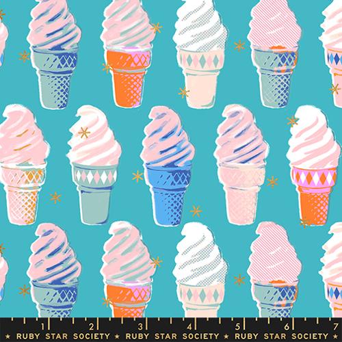 METALLIC TURQUOISE Ice Cream from Best Day Ever by Melody Miller for Ruby Star Society