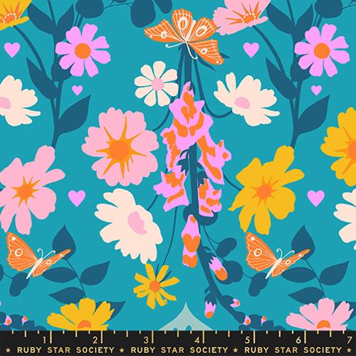 SUMMER SKY Foxgloves from Best Day Ever by Melody Miller for Ruby Star Society