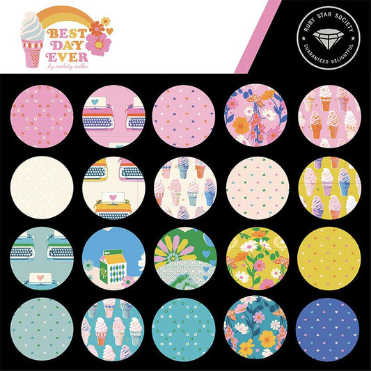 5" Charm Pack of Best Day Ever by Melody Miller for Ruby Star Society