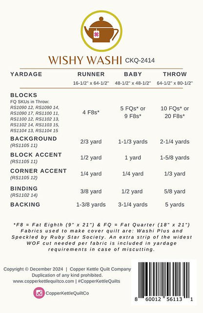 Wishy Washi Quilt by Copper Kettle Quilt Company
