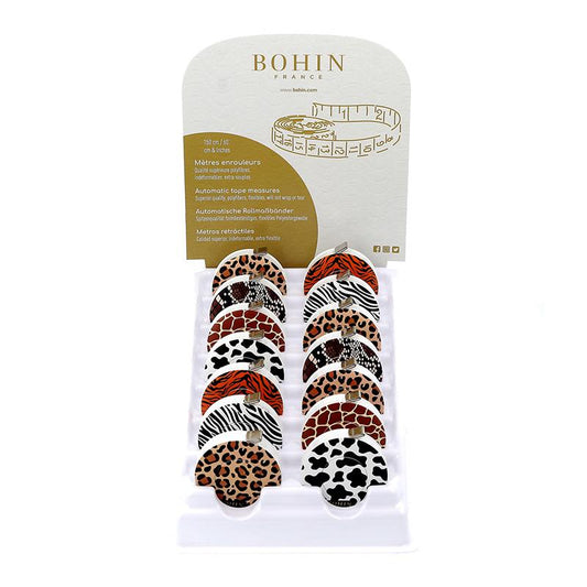 Retractable Tape Measure Savage Animal Print by Bohin