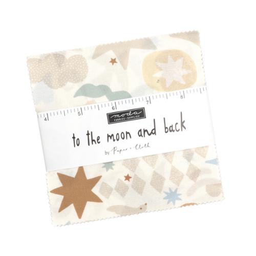 5" Charm Pack of To the Moon and Back by Paper + Cloth for Moda Fabrics - Multi
