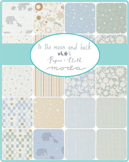 5" Charm Pack of To the Moon and Back by Paper + Cloth for Moda Fabrics - Multi